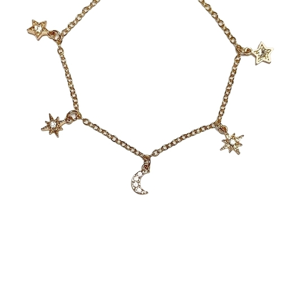 Gen3 Mila Zodiac Gold Tone Charm Bracelet Moon and Stars - Picture 5 of 5